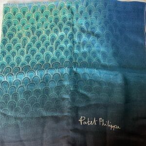 Patek Philippe Teal and Navy Scarf